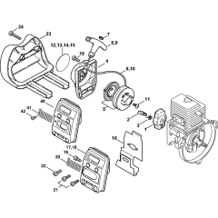 Rewind Starter & Muffler