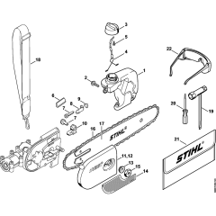 Oil Tank & Tools for Stihl HT73