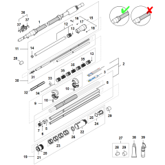 Drive Tube Assembly for Stihl HTA 135