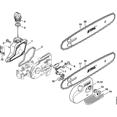 Oil Tank & Sprocket Cover