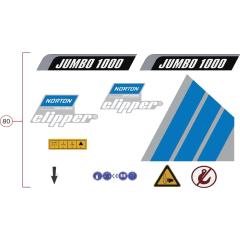 Labels for Norton Clipper Saw