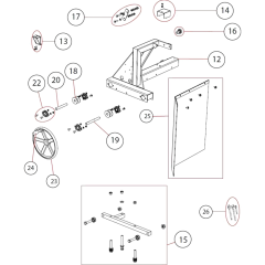 Carriage Assembly for Table Saw