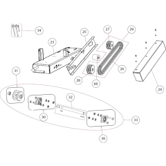 Transmission Assembly for Table Saw