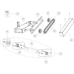 Transmission Assembly for Table Saw