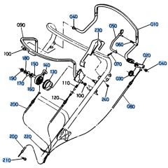 Throttle Assembly for Kubota W5019-PC Mower
