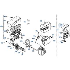 Air Cleaner, Muffler Assembly for Kubota W5019-PC Mower