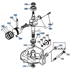 Crankshaft Assembly for Kubota W5019-PC Mower