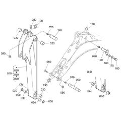 Dipper Arm Assembly for Kubota