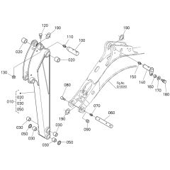 Dipper Arm Assembly for Kubota