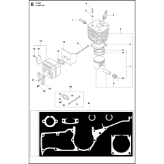 Cylinder, Piston & Muffler