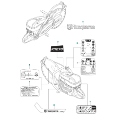 Decals for Husqvarna K1270 II