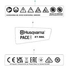 Decals for Husqvarna K1 PACE