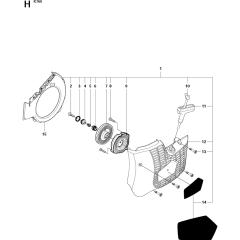Starter Assembly for Husqvarna K760