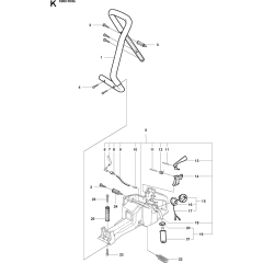 Fuel Tank & Handle Assembly