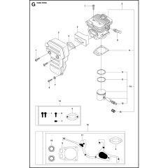 Cylinder & Muffler Assembly