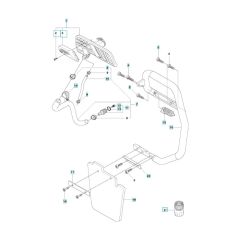 Handle Assembly for Husqvarna K970