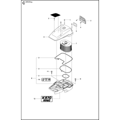 Air Filter Cover for K970