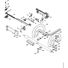 Control Handle for Stihl Kombi