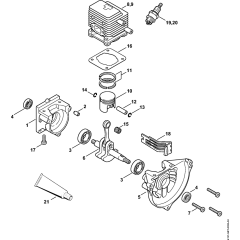 Crankcase, Cylinder for KA85R