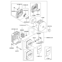 Air Filter & Muffler for KBL23A