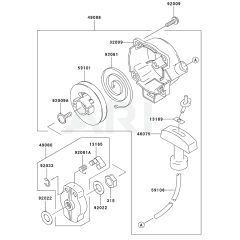 Starter for Kawasaki KBL23A
