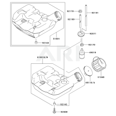 Fuel Tank & Valve for KBL23A