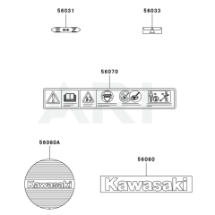 Kawasaki KBL23A Label