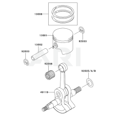 Piston & Crankshaft for KBL26A