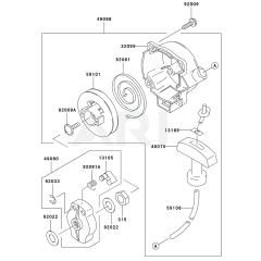 Starter for Kawasaki KBL26A