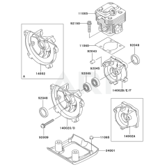 Cylinder/Crankcase for KBL26A