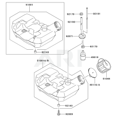 Fuel Tank & Valve for KBL26A
