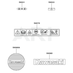 Kawasaki KBL26A Label