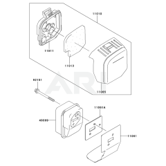 Air Filter & Muffler for KBL27A