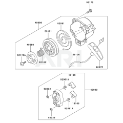 Starter for Kawasaki KBL27A