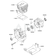 Cylinder/Crankcase for KBL27A