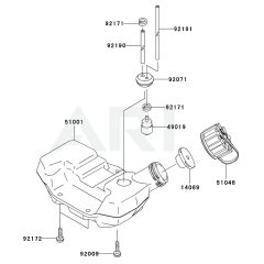 Fuel Tank & Valve for KBL27A