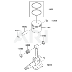 Piston/Crankshaft for KBL27B