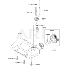 Fuel Tank/Valve for KBL27BC
