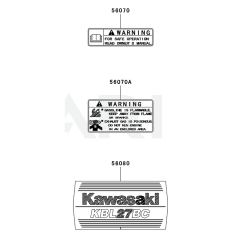 Kawasaki KBL27BC Label