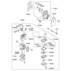 Carburettor for Kawasaki KBL27C
