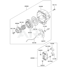 Starter for Kawasaki KBL35B