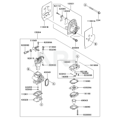 Carburettor for KBL35B