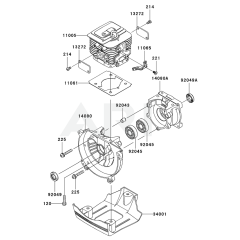 Cylinder/Crankcase for KBL35B
