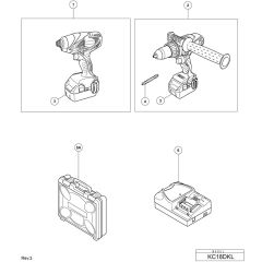 Main Assembly for Hikoki KC18DKL