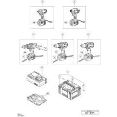 Main Assembly for Hikoki KC18DPL