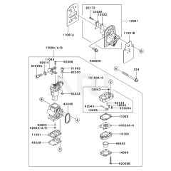 Carburettor for Kawasaki KCL525A