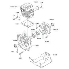 Cylinder / Crankcase for KCL525A