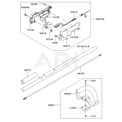 Pipe, Handle & Guard for KCL525AC