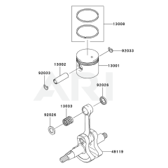 Piston & Crankshaft for Kawasaki