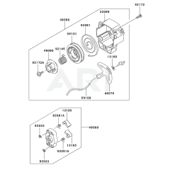 Starter for Kawasaki KCL525AC